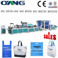 Loop Handle Bag Automatic Non Woven Bag Making Machine / Machinery Of Ultrasonic Sealing